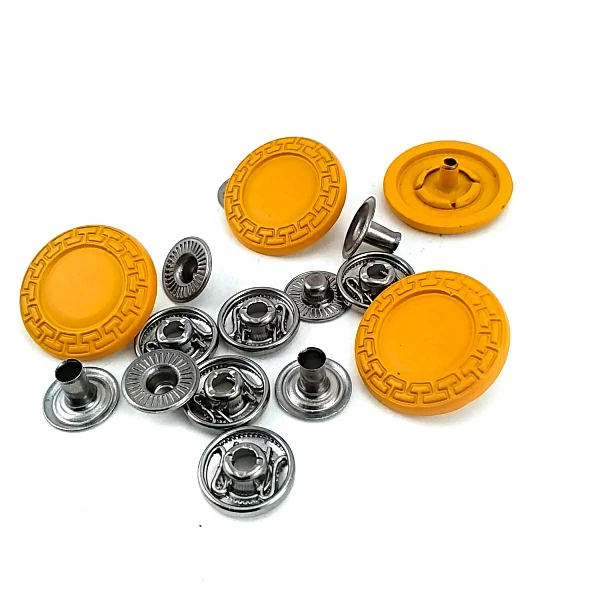 Mineli Çıtçıt Metal Düğme 22 mm - 36 boy Ceket ve Mont Düğmesi E 421