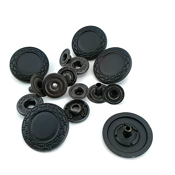 Mineli Çıtçıt Metal Düğme 22 mm - 36 boy Ceket ve Mont Düğmesi E 421