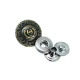 Snap Fasteners Button Logo and Motif Patterned 17 mm 28 L E 454