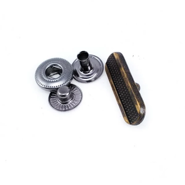 Stick Snap Button Coat and Bag Snap Fasteners 8 x 25 mm E 786 Stick Snap Button Coat and Bag Snap Fasteners 8 x 25 mm E 786