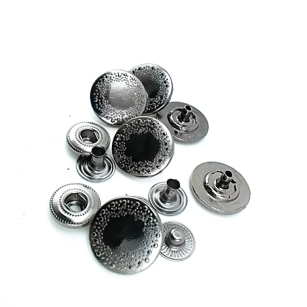 Snap Fasteners Decorative Patterned Metal Snap Button 16 mm - 26 L E 794 Snap Fasteners Decorative Patterned Metal Snap Button 16 mm - 26 L E 794