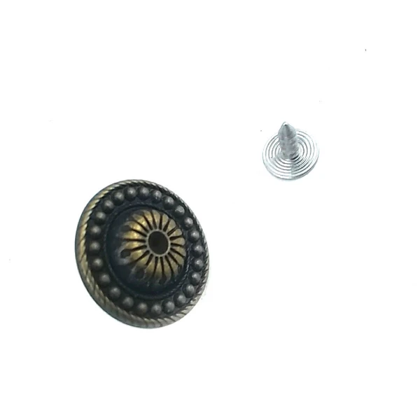 Dot Patterned Jeans Button 20 mm - 32 L  E 1004