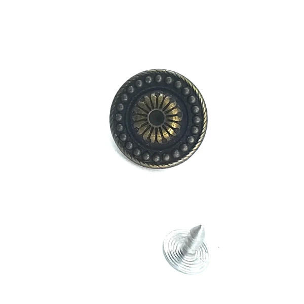 Dot Patterned Jeans Button 20 mm - 32 L  E 1004