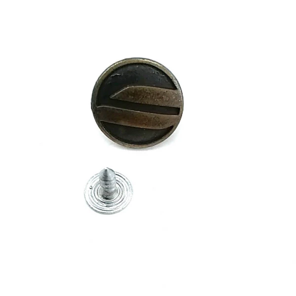 Aesthetic Patterned Jeans Button 16 mm 26 L  E 1019