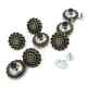 Denim Button Enamel Decorative Flower Pattern 20 mm 32 L E 1032 Denim Button Enamel Decorative Flower Pattern 20 mm 32 L E 1032