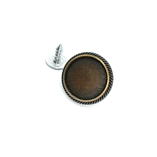 Striped Patterned Jeans Button 17 mm 27 L E 1045