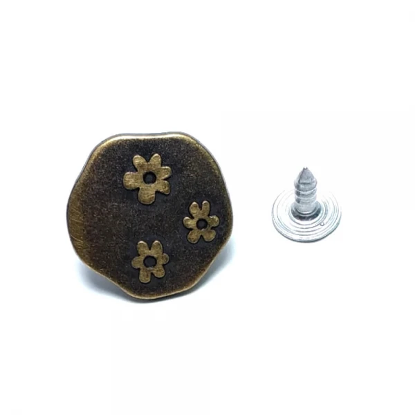 Jeans Button - Zamak jeans Button 19 mm 30 L E 1061 Jeans Button - Zamak jeans Button 19 mm 30 L E 1061