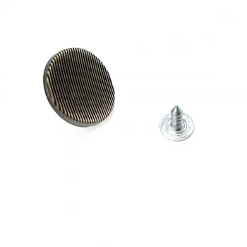 Line Pattern Jeans Jacket Button 20 mm 32 L E 1067