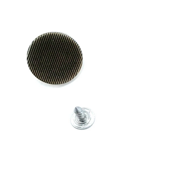 Çizgi Desenli Kot Ceket Düğmesi 20 mm 32 Boy E 1067