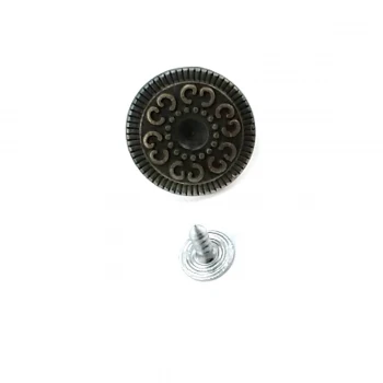 Patterned Jeans Button 20 mm 32 L E 1068