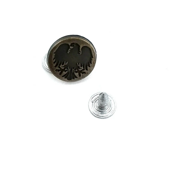 Eagle Logo Jeans Button 15 mm 24 L E 1081 Eagle Logo Jeans Button 15 mm 24 L E 1081