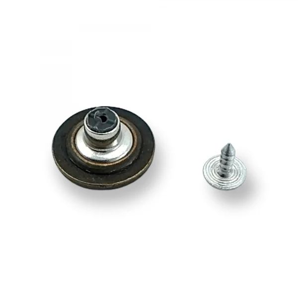 Ortası Desenli Mineli Kot Düğmesi 20 mm 32 Boy E 1215