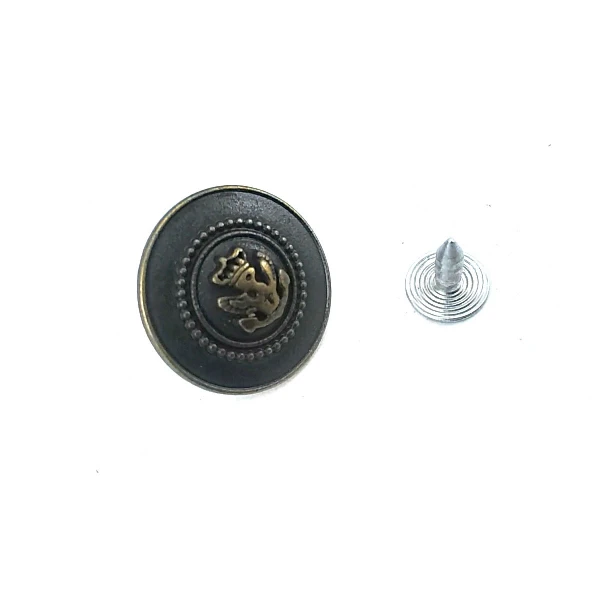 20 mm Jeans Button front and detail view