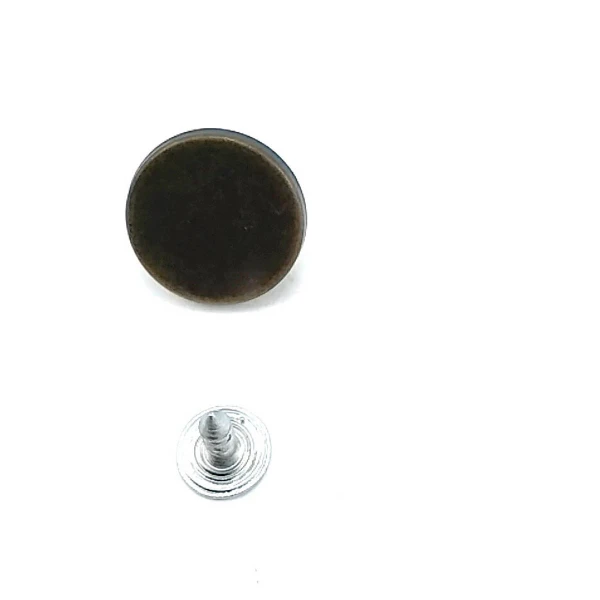 Düz Para Tipi Çakma Düğme 18 mm 28 Boy E 1374