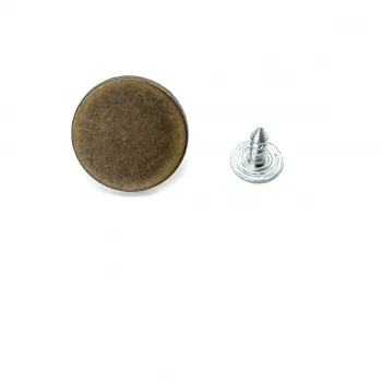 Flat Coin Shape Jeans Button 17 mm 28 L E 1377