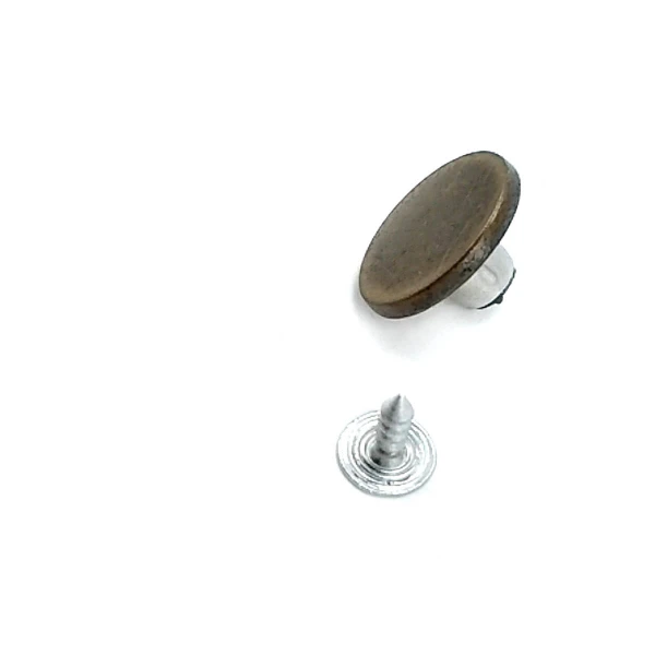 Düz Para Şekil Kot Düğmesi 17 mm 28 boy E 1377