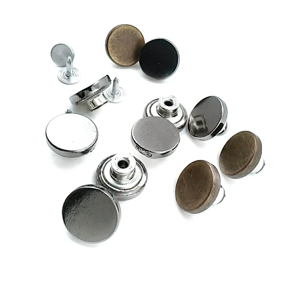 Düz Para Şekil Kot Düğmesi 15 mm E 1627 Düz Para Şekil Kot Düğmesi 15 mm 24 Boy E 1627