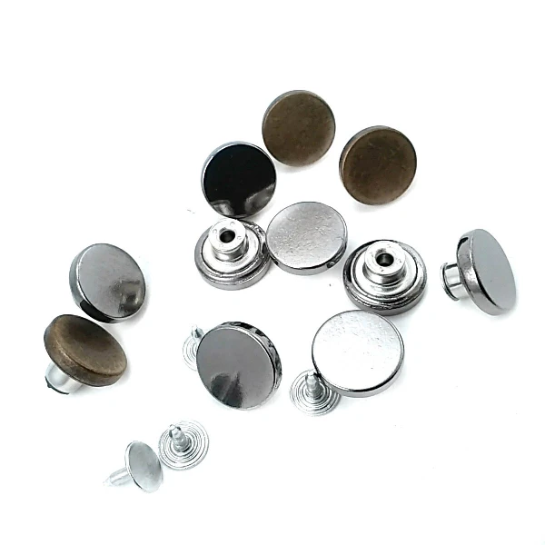 Düz Para Şekil Kot Düğmesi 15 mm 24 Boy E 1627