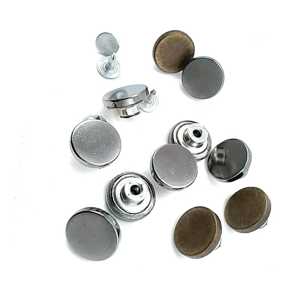 Düz Para Şekil Kot Düğmesi 15 mm 24 Boy E 1627