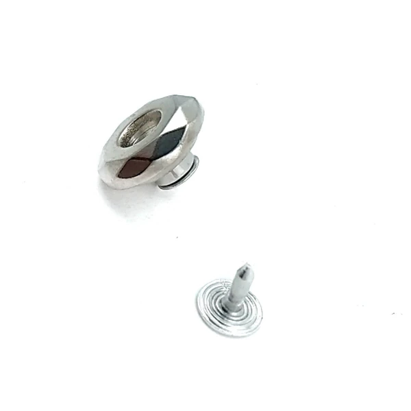 Elmas Tasarımlı Çakma Düğme  17 mm 27 Boy E 1844