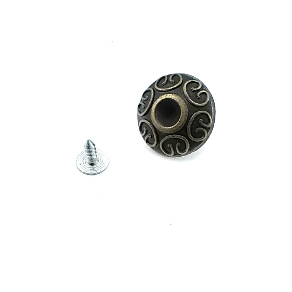Rhinesone and Patterned Jeans Button 22 mm 36 L E 245