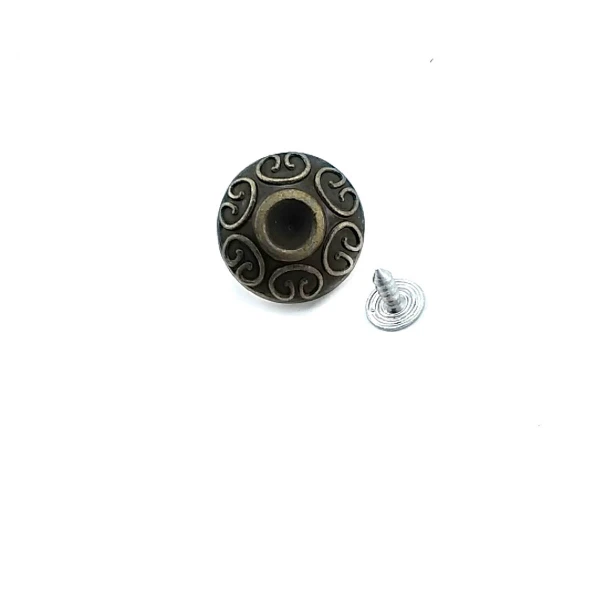 Rhinesone and Patterned Jeans Button 22 mm 36 L E 245