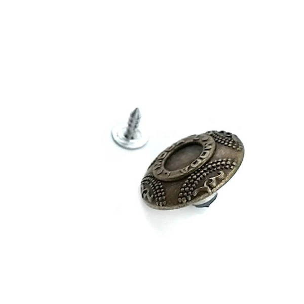Marka Yazılı Kot Düğmesi 22 mm 35 Boy E 316