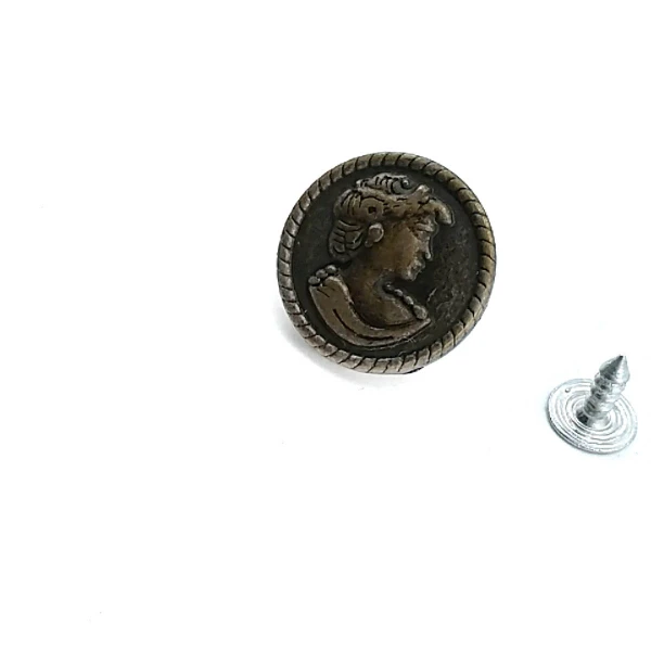 Jeans Button - Jeans Snap Button Women's Head Patterned 20 mm 32 L E 327 Jeans Button - Jeans Snap Button Women's Head Patterned 20 mm 32 L E 327