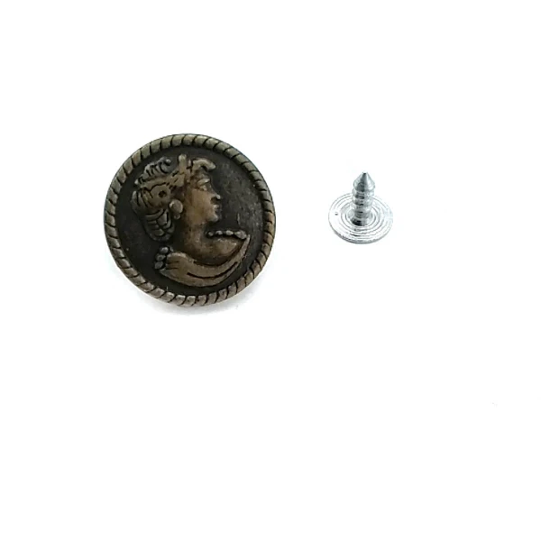 Jeans Button - Jeans Snap Button Women's Head Patterned 20 mm 32 L E 327