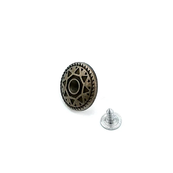 Jeans Button Sun Patterned Rhinestone Buttons 20 mm 32 L E 334