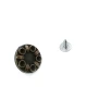 Rhinestone Flower Design Jeans Button 19 mm 30 L  E 434