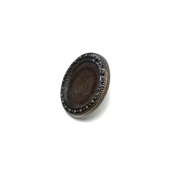 Patterned Enamel Jeans Button 22 mm 37 L E 502