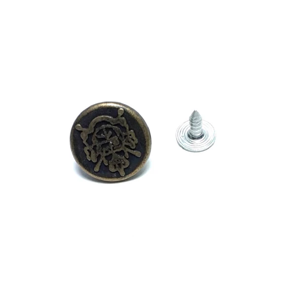 Shield Logo Jeans Button 17 mm 27 L E 566 Shield Logo Jeans Button 17 mm 27 L E 566