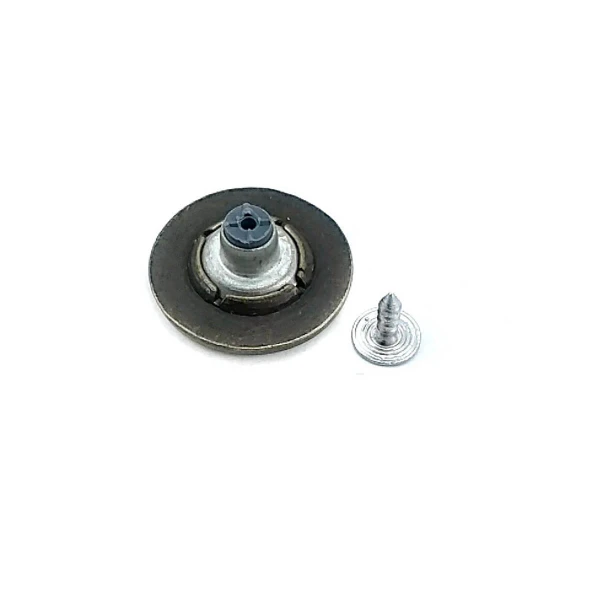 Kenarları Desenli Mineli Kot Düğmesi 24 mm 38 Boy E 574