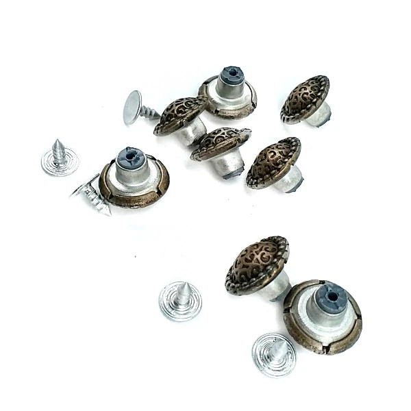 15 mm Jeans Button front and detail view