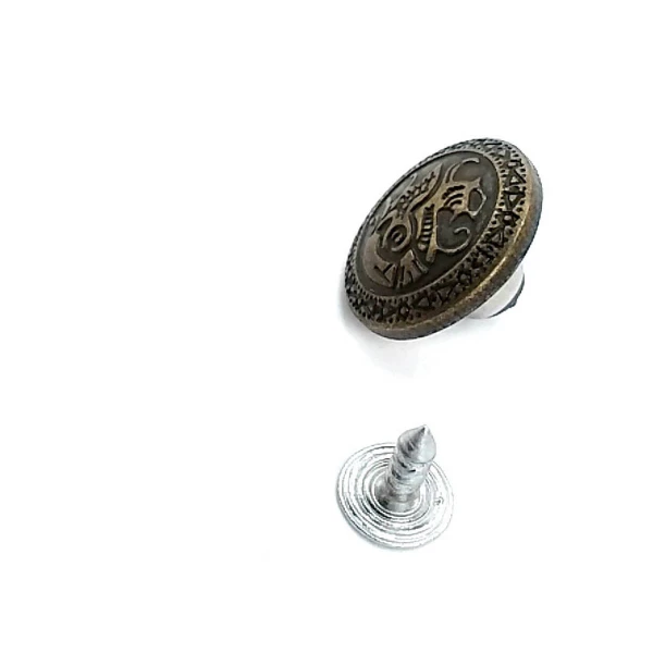 Logolu Kot Düğmesi 17 mm 28 Boy E 638