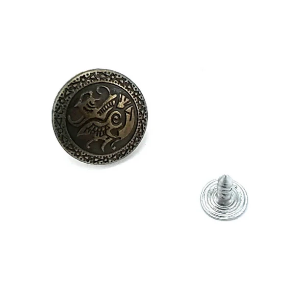 Logolu Kot Düğmesi 17 mm 28 Boy E 638