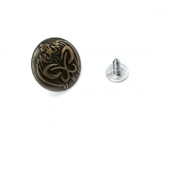 Butterfly Logo Jeans Button 19 mm 30 L E 825
