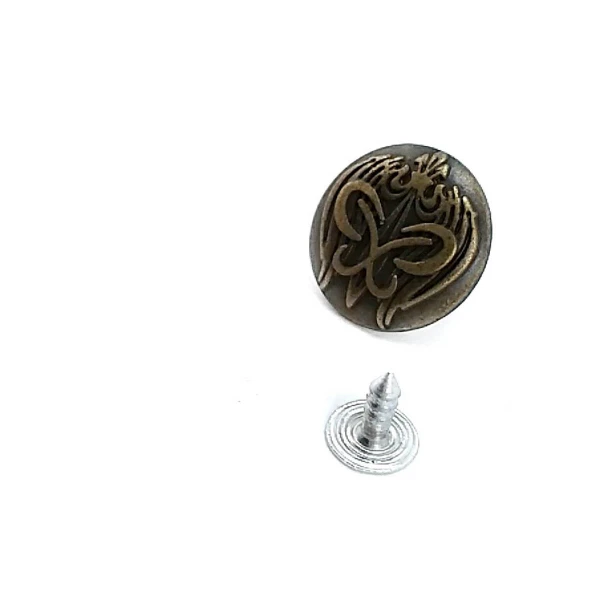 Kelebek Logolu Kot Düğmesi 19 mm 30 Boy E 825