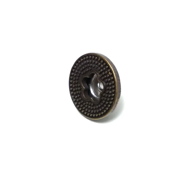 Ortası Çiçek Şekilli Noktalı Kot Düğmesi 20 mm 32 Boy E 834