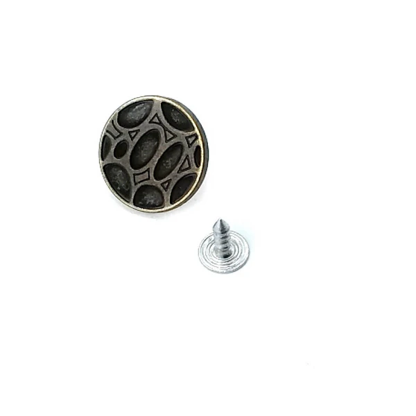 Desenli Kot Düğmesi 20 mm 32 boy E 847