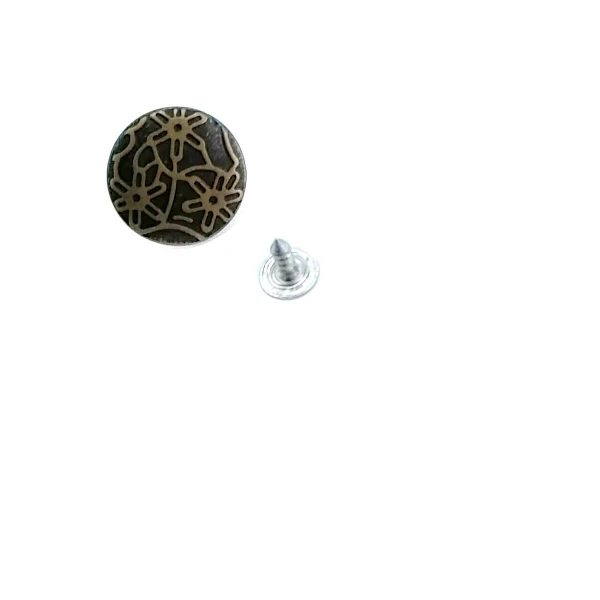 Yıldızlar Desenli Çakma Düğme 20 mm 32 Boy E 859