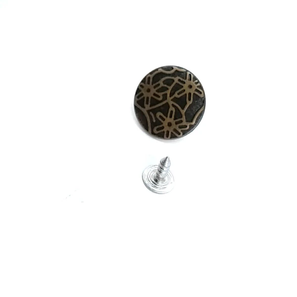 Yıldızlar Desenli Çakma Düğme 20 mm 32 Boy E 859