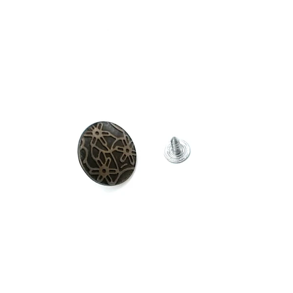 Yıldızlar Desenli Çakma Düğme 20 mm 32 Boy E 859