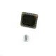 Rectangular Enameled Jeans Button 19 x 17 mm E 885 Rectangular Enameled Jeans Button 19 x 17 mm E 885