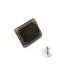 Rectangular Enameled Jeans Button 19 x 17 mm E 885