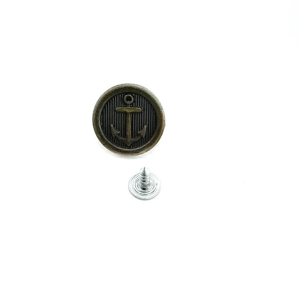 Anchor Pattern Jeans Button 20 mm 32 L E 905 Anchor Pattern Jeans Button 20 mm 32 L E 905