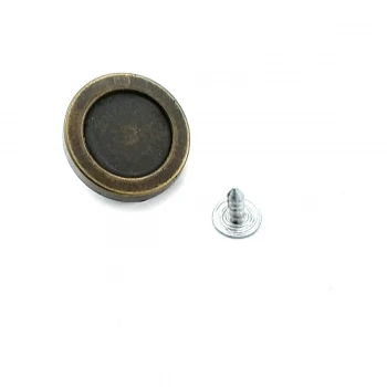 Enamel Plain Jeans Button 22 mm 37 L  E 916