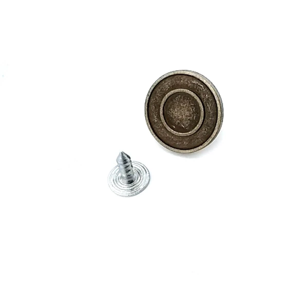 Halka Desenli Mineli Kot Düğmesi 17 mm 27 Boy E 940