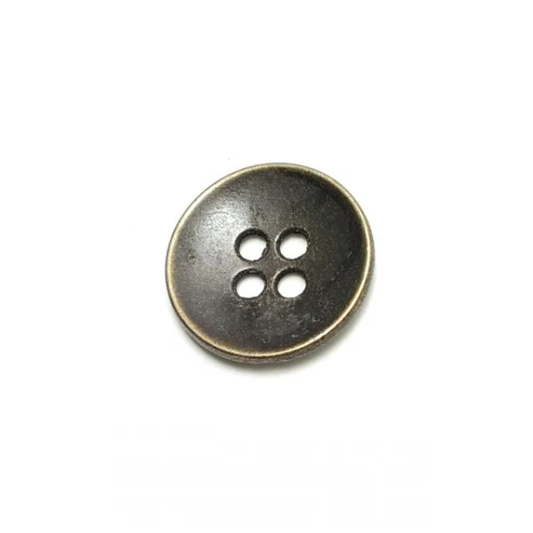 17 mm - 27 lignes Metal button post with four holes